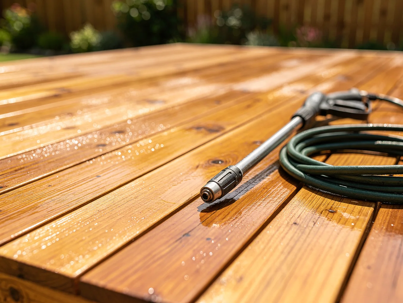 Auckland timber deck after professional soft washing