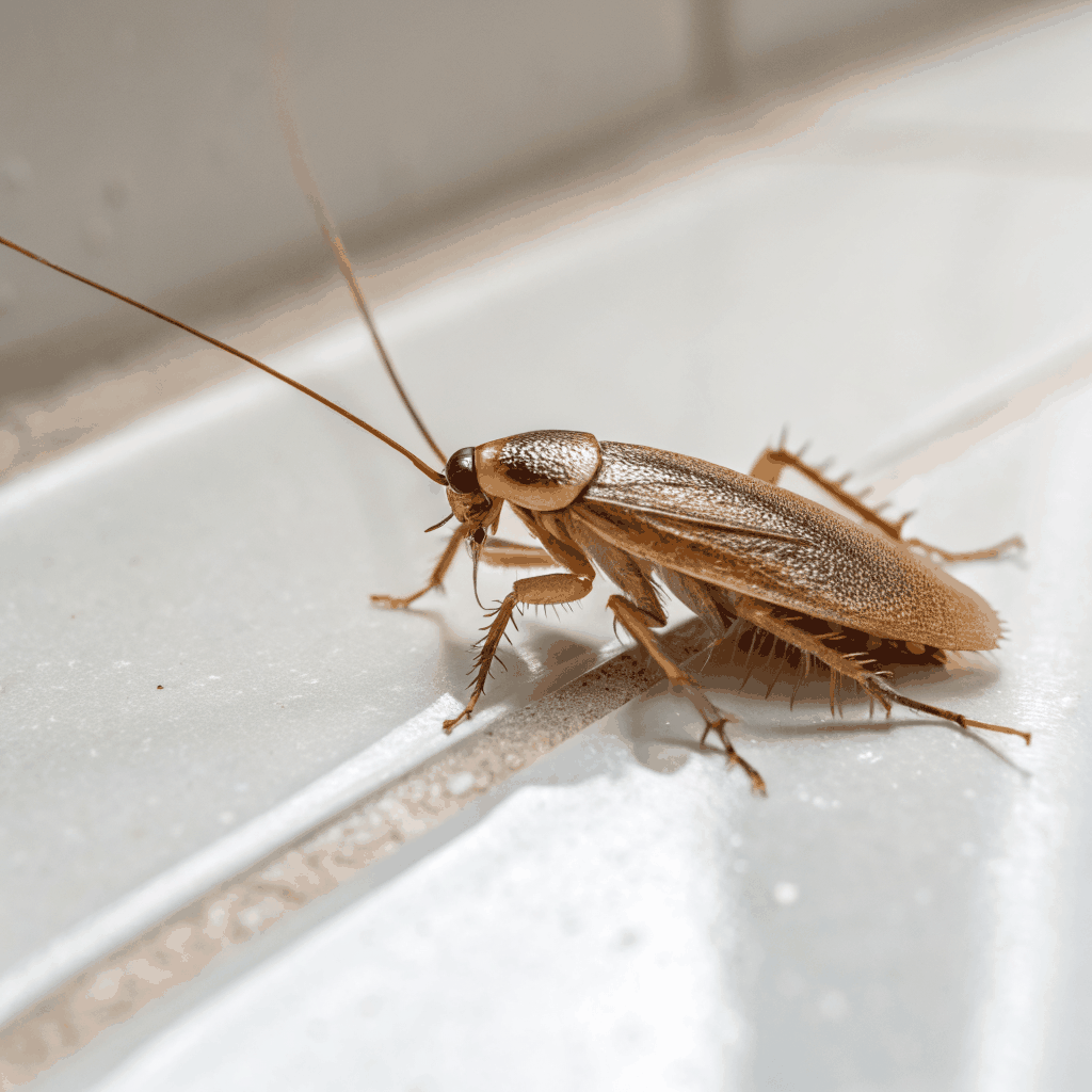 Cockroach pest control inspection